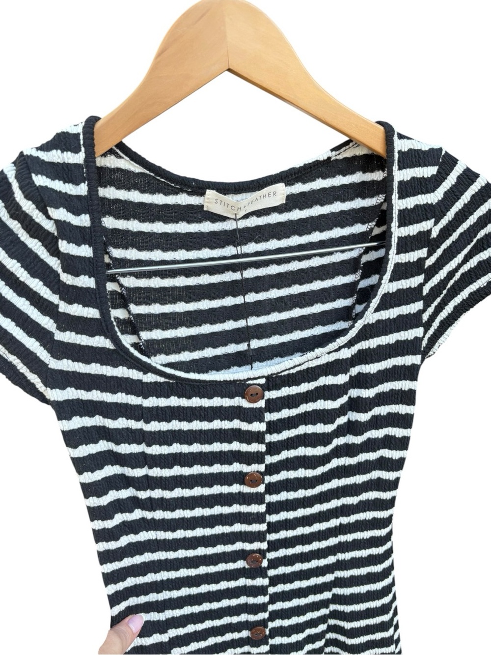 Stitch + Feather NWT Striped Midi Dress I Size: S - Picture 3 of 10